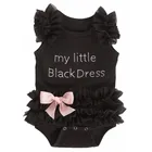 Детский черный комбинезон My Little, Летний комбинезон для новорожденных, наряды, Тюлевая одежда с оборками и бантом