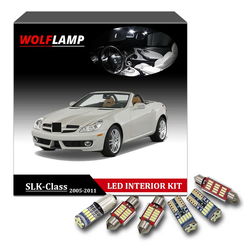 Wolflamp 17 шт. светодиодная интерьерная с Canbus автомобильный светильник s для 2005 2011