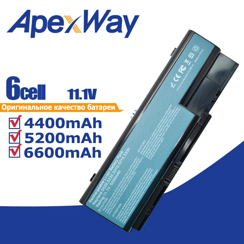 Аккумулятор для ноутбука Acer eMachines E510 6 ячеек E520 G420 G520 G620 G720 EasyNote LJ61 LJ63 LJ65 LJ67 LJ71 LJ73