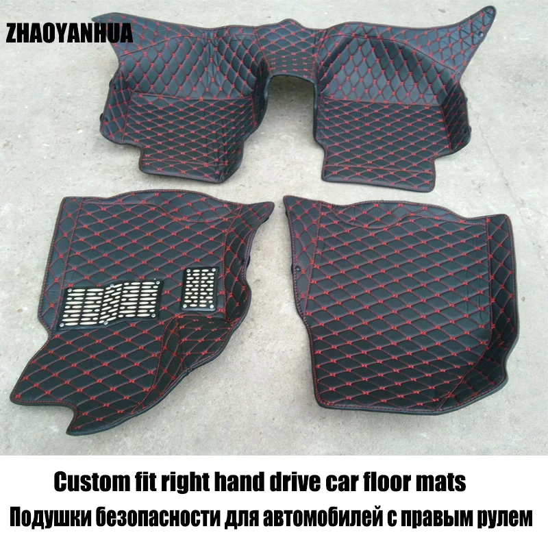 Custom fit car interior Accessories right hand drive floor mat for Hyundai Verna Sonata tucson VERACRUZ ACCENT AZERA ELANTRA | Автомобили