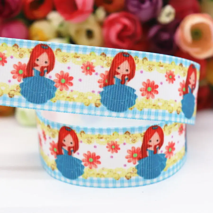 10 ярдов 1 "25 мм Grosgrain лента девушка печатные ленты пробки для бутылок DIY ремесла