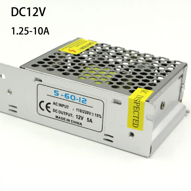 Высокое качество переменного тока 110V 220V 12V блок питания светодиодной ленты 5A 10A 15A