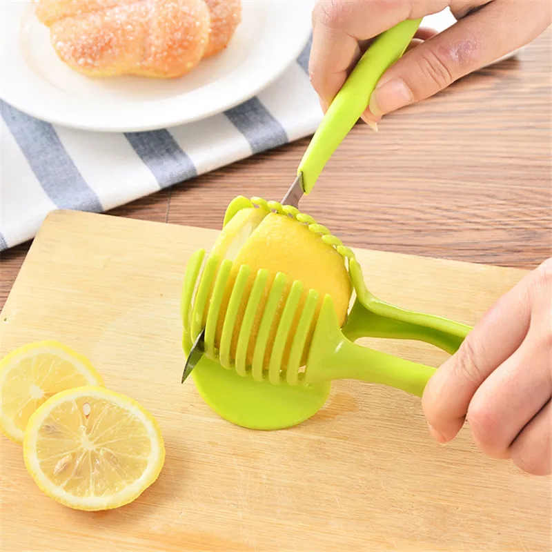 Round Fruit Vegetables Slicer Tomatoes Oranges Lemons Potatoes Quick and Evenly Sliced Machines Anti-hot Grips Home kitchen Tool | Дом и сад