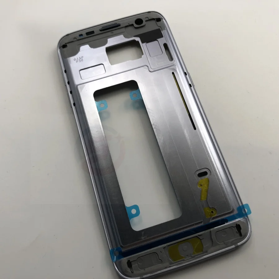 Средняя рамка для samsung Galaxy S7 край G935 G935F G935FD средняя часть металлический каркас Корпус шасси с боковыми клавишами Запчасти для авто