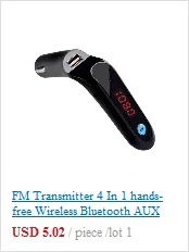 Автомобильный MP3 fm-передатчик Bluetooth hands-free автомобильный комплект беспроводной радио аудио адаптер USB зарядное устройство AUX аудио вход поддержка TF карты