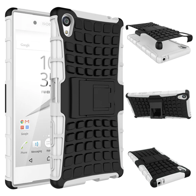 Чехол для Sony Z5 Premium E6833 E6883 Heavy Duty Armor Противоударная гибридная подставка жесткий