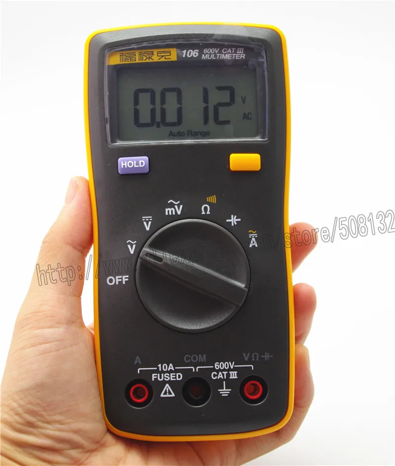 Цифровой мультиметр Fluke 106 размером с ладонь профессиональный в ладони!! Новинка!