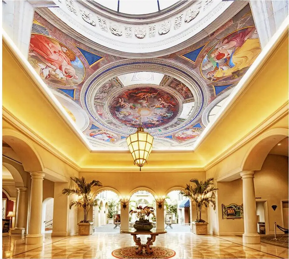 Обои 3d стереоскопические интегрированные потолочные купольные настенные