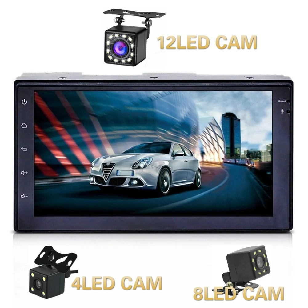 7 &quotдвойной 2Din автомобиля Радио Стерео MP5 плеер gps Nav OBD BT 3g Wi Fi FM Android 6 0 Авто Bluetooth |