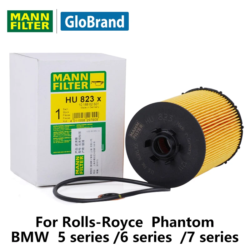 MANNFILTER автомобиль масляный фильтр HU823x для BMW 760Li 760i 550i 650i 750i Rolls Royce Phantom (2004 2014)
