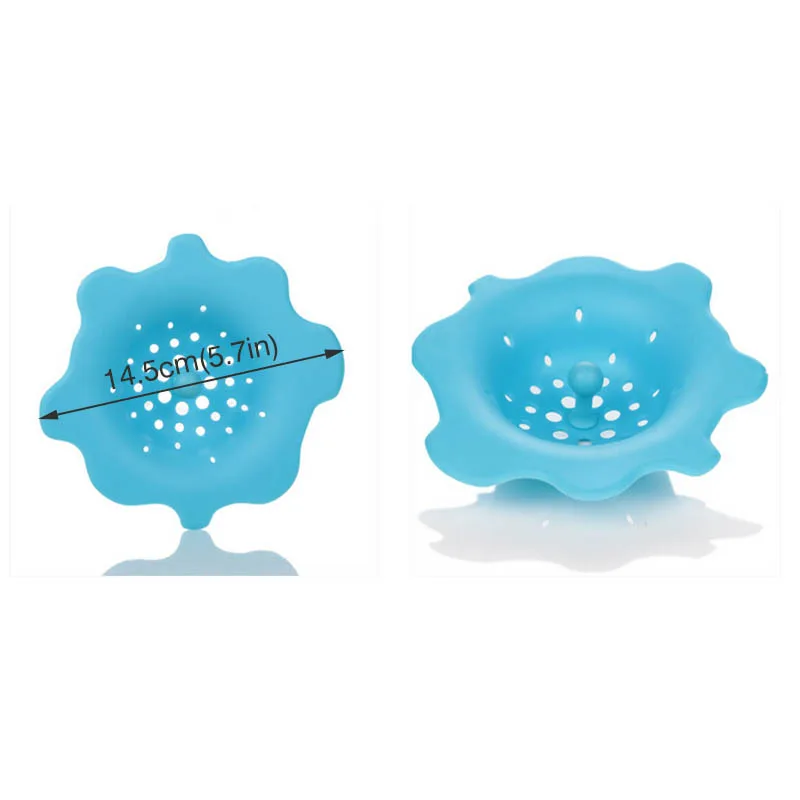 Candy Color Kitchen Flower Shaped Sink Water Filter Strainer Wash Drain Outfall Cover Rabbish Stopper Useful Equipment | Дом и сад