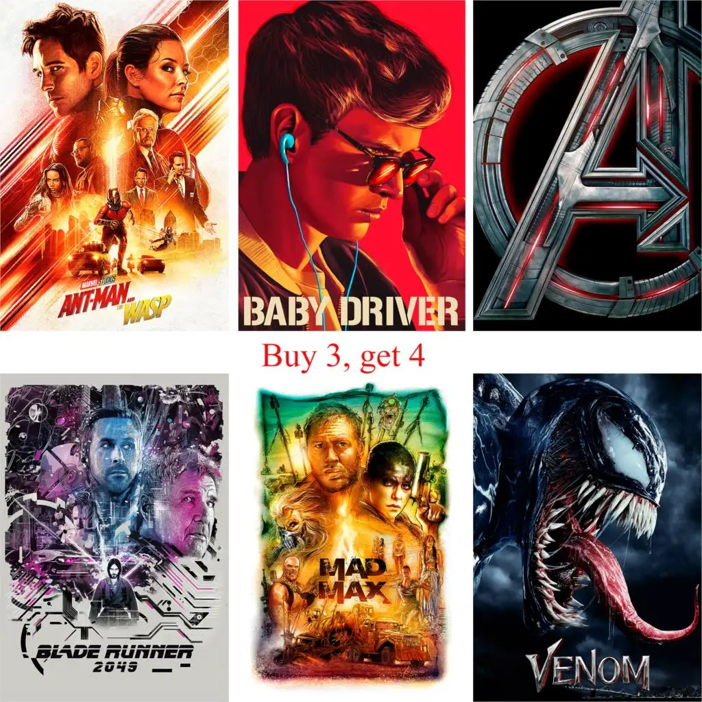 Classic Movie Posters Wall Decoration Glossy Paper Prints HD Bedroom Living Room | Дом и сад