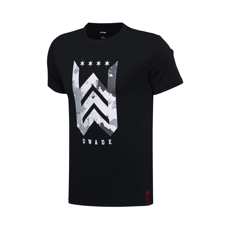 Li-Ning мужские баскетбольные майки с коротким рукавом 100% хлопок трикотажная