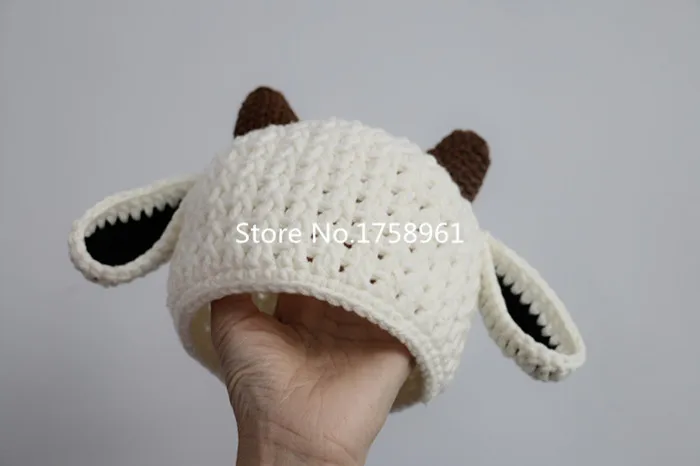 Baby Goat hat Billie Crochet baby photo props shower gift farm | Детская одежда и обувь