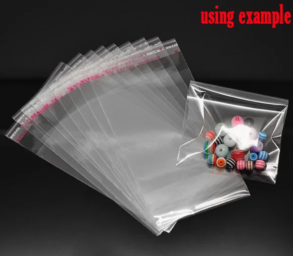 Clear Self Adhesive Seal Plastic Bags 11x6cm sold per packet of 60 new |
