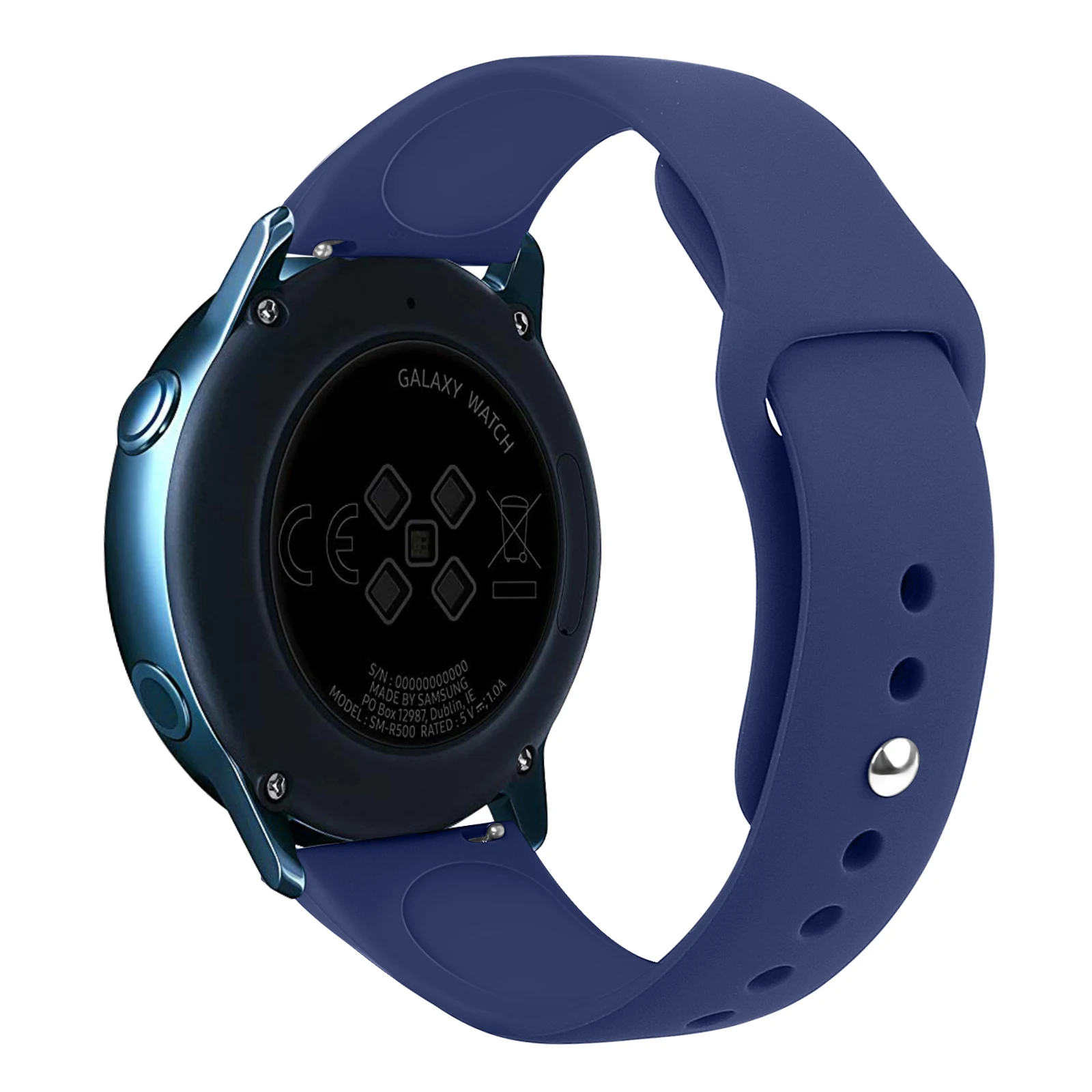 Для 42mm-S samsung Galaxy Watch активный ремешок для часов чистый цвет силиконовый