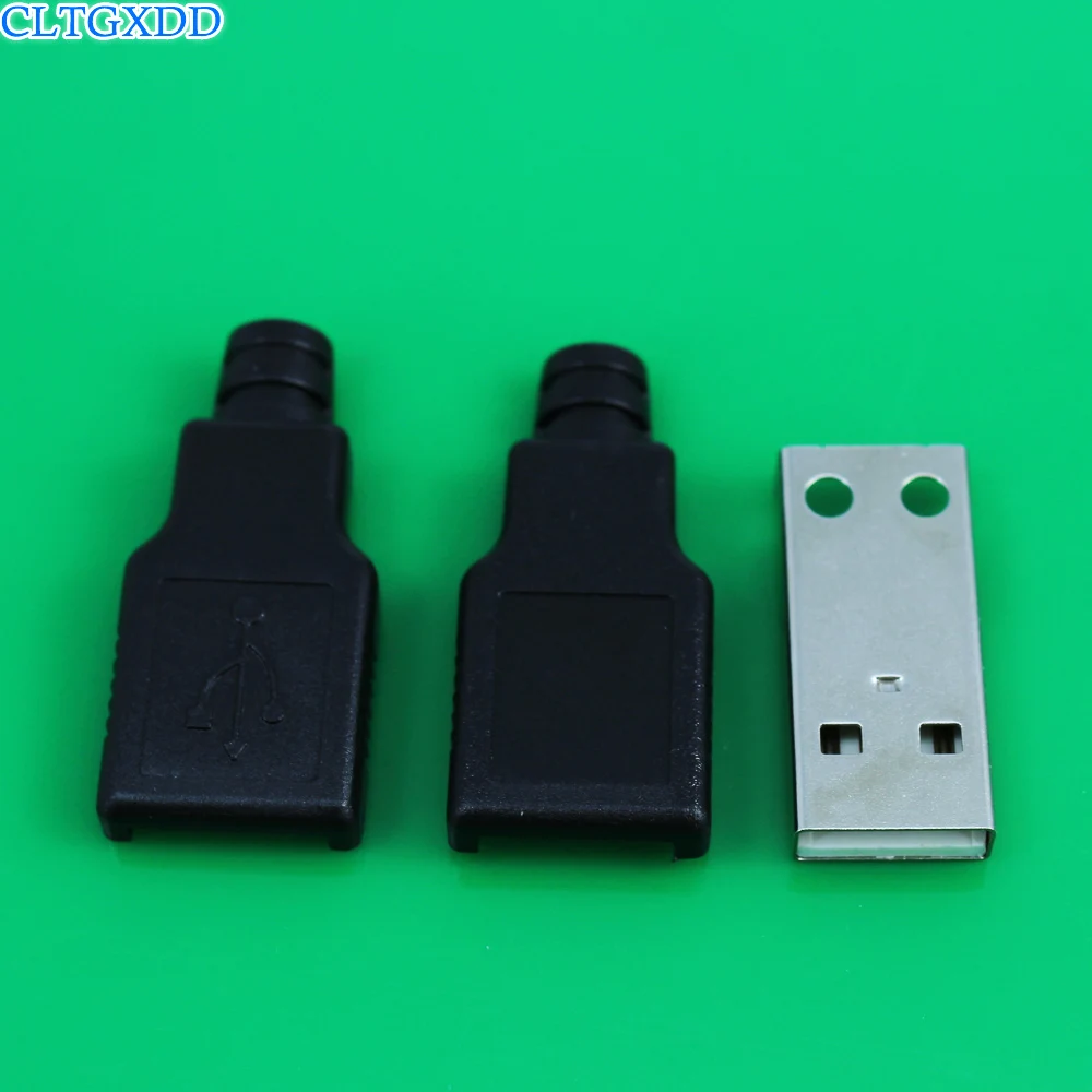 Cltgxdd A папа USB 4 штырьковый разъем с черной пластиковой крышкой сварочный тип 3 в 1 DIY