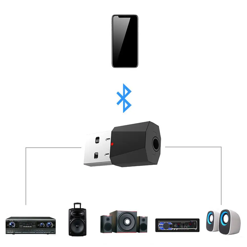 Автомобильный USB Fm передатчик модулятор Aux Handsfree адаптер Carkit Bluetooth в автомобиле