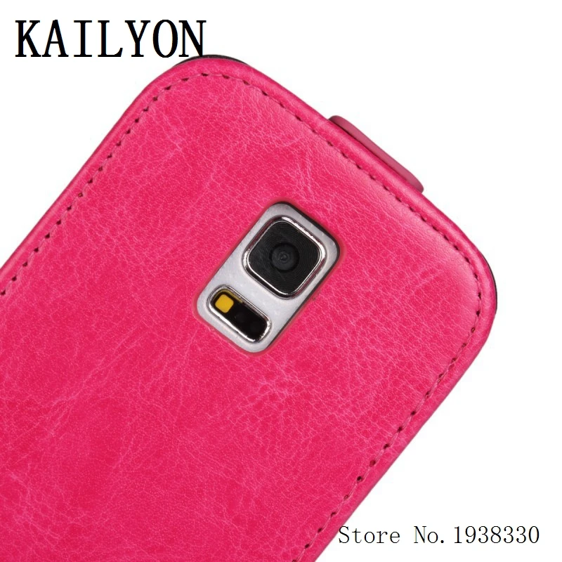 KAILYON S5 Mini роскошный высококачественный кожаный чехол для Samsung Galaxy G800 Вертикальный