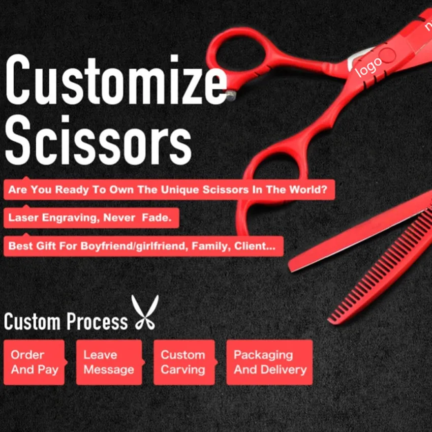 Custom Logo 4 kits pet 7 inch shears dog grooming hair scissors set cutting thinning curved barber clipper hairdressing | Красота и