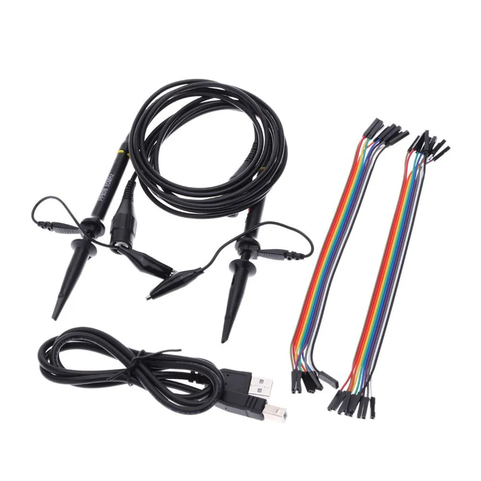2018 Hantek6022BL Оригинальный ПК USB осциллограф 2 цифровых канала 20 МГц полоса