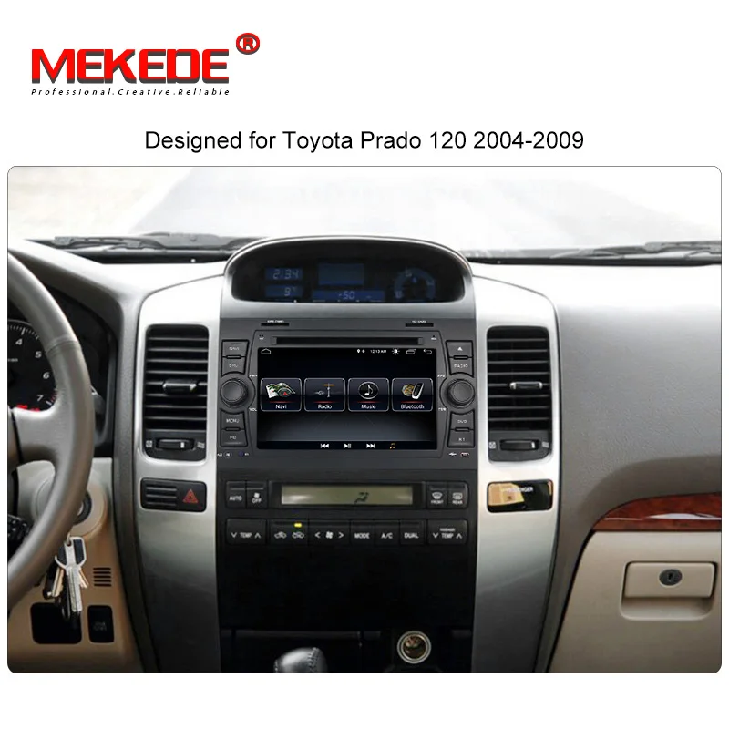 MEKEDE Android 8 1 2 din мультимедийный плеер для Toyota Prado 120 Land Cruiser 2004-2009 Автомобильный Радио