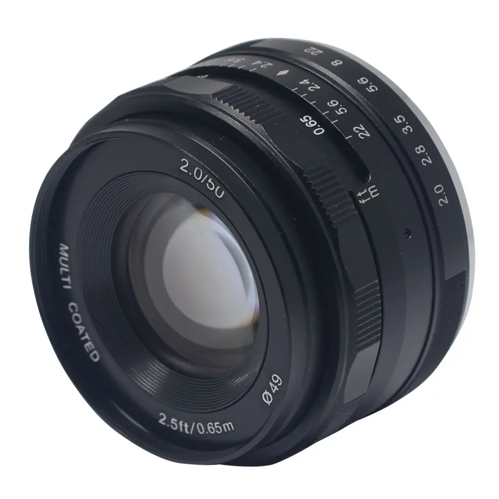 50 мм F2.0 диафрагмой и ручной фокусировкой APS-C для ЖК-дисплея с подсветкой Fujifilm X-A1 X-A2 X-E1 X-E2 X-E2S X-M1 X-T2 X-T10 Xt100 X-Pro2 камера