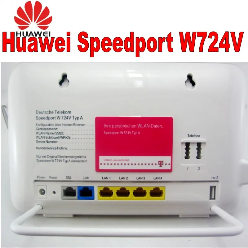 Huawei Speedport W724V ADSL ADSL2 +/VDSL2/DSL / SIP VoIP DLNA + NAS 802.11b/g/n/AC