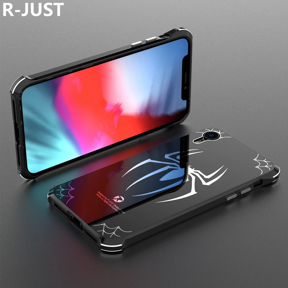 Чехол для iPhone XR Роскошный милый жесткий металлический чехол из алюминиевого