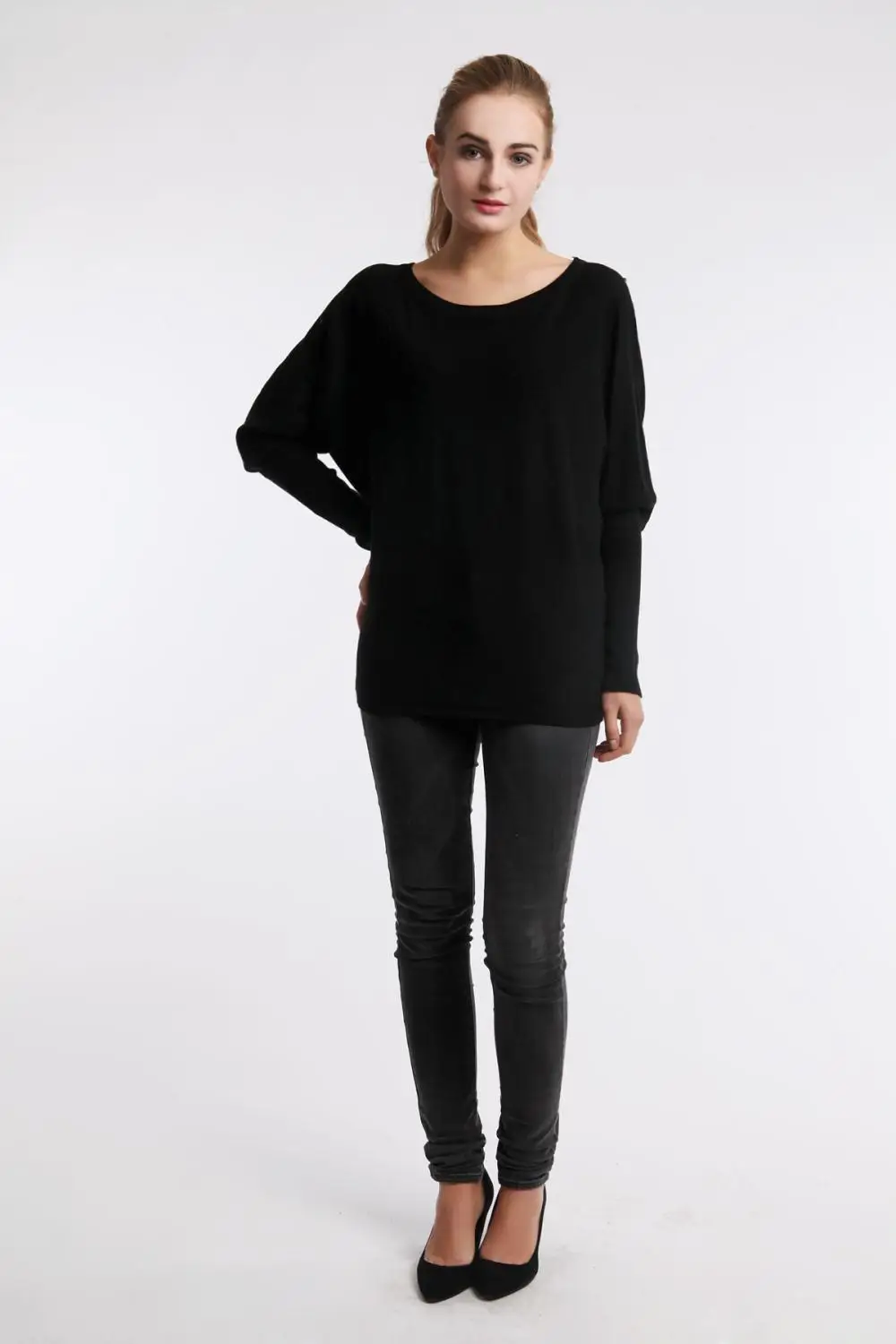 214High Quality More colors Autumn Winter 2014 NEW European Style Women Fashion Outwear Pullovers Knitted Cashmere Sweater XXXL |