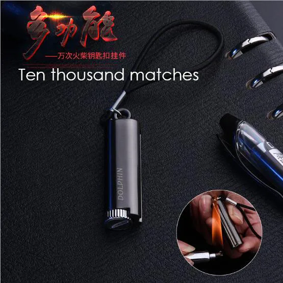 Ультратонкая керосиновая зажигалка с металлической подвеской|Спички| |