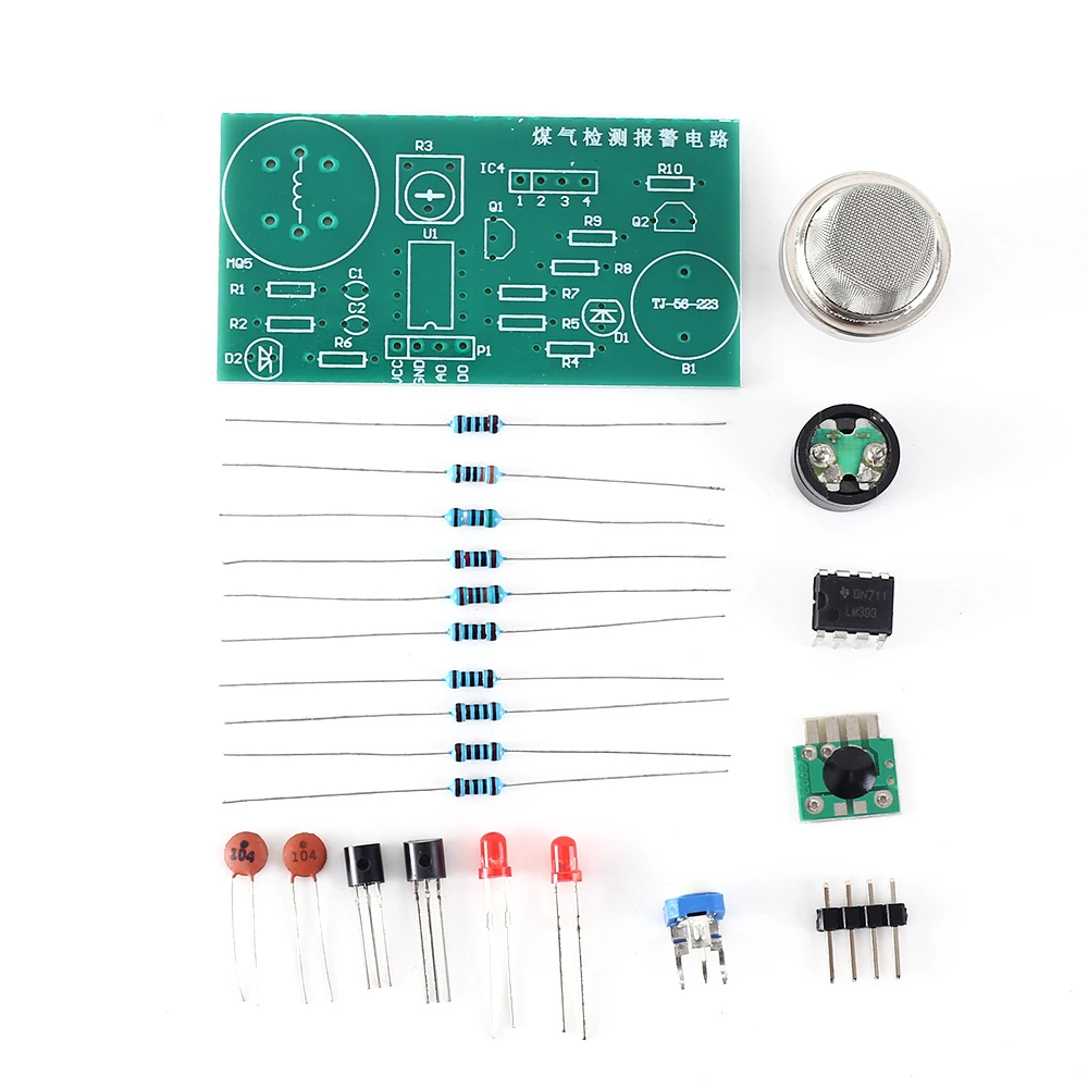 Электронный DIY Kit MQ 2 дыма Сенсор детектор природного газа сигнализации