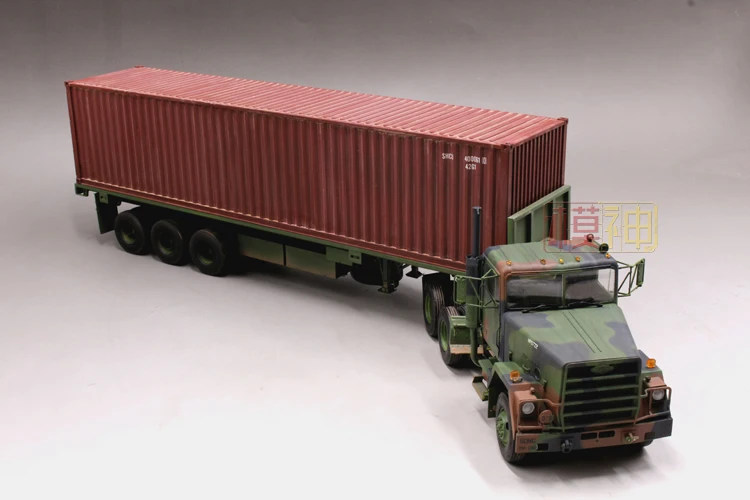 Военная Униформа сборки, 1/35 модель, M915 трактора,/M872 прицеп 40 футовый контейнер, 01015