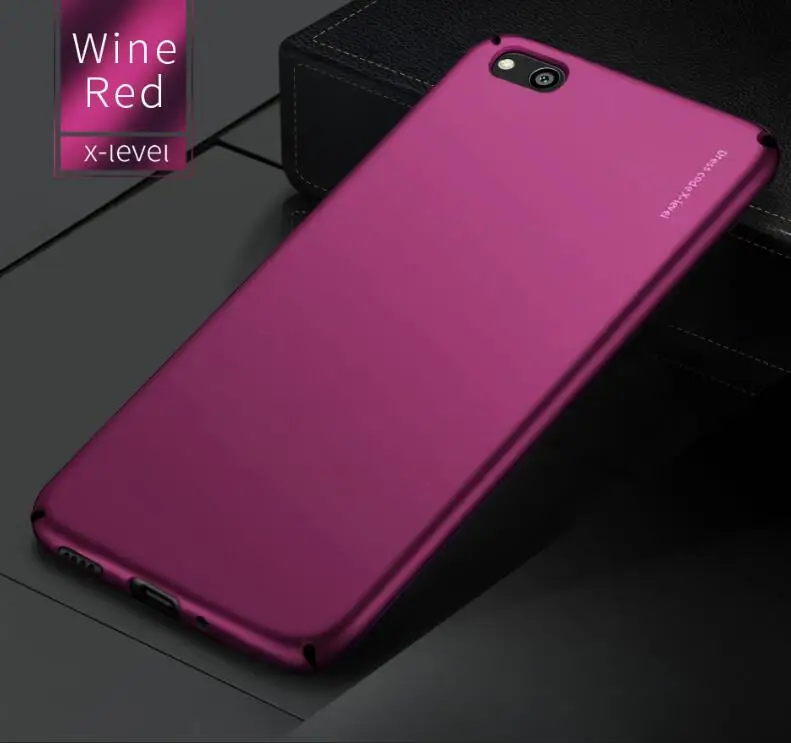 X-Level, полностью покрытый чехол из поликарбоната для xiaomi 5s plus 6 6x8 9 se lite, задняя крышка для мобильного телефона, чехол для xiaomi POCO F1 - Цвет: Красный