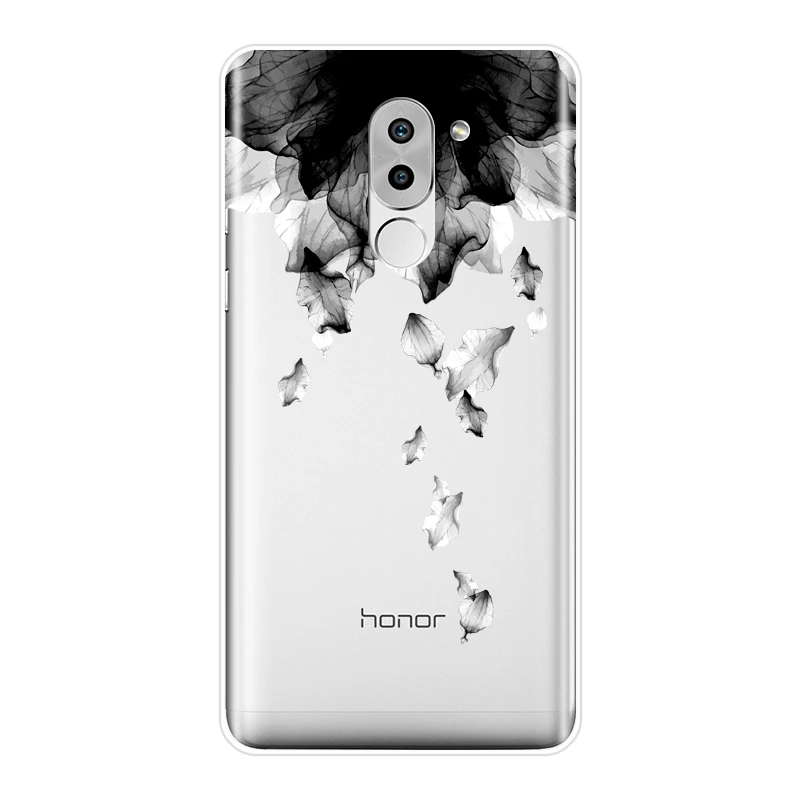Чехол для телефона Huawei Honor 6A 4C 5C 6C Pro мягкий силиконовый розовый цветочный красный