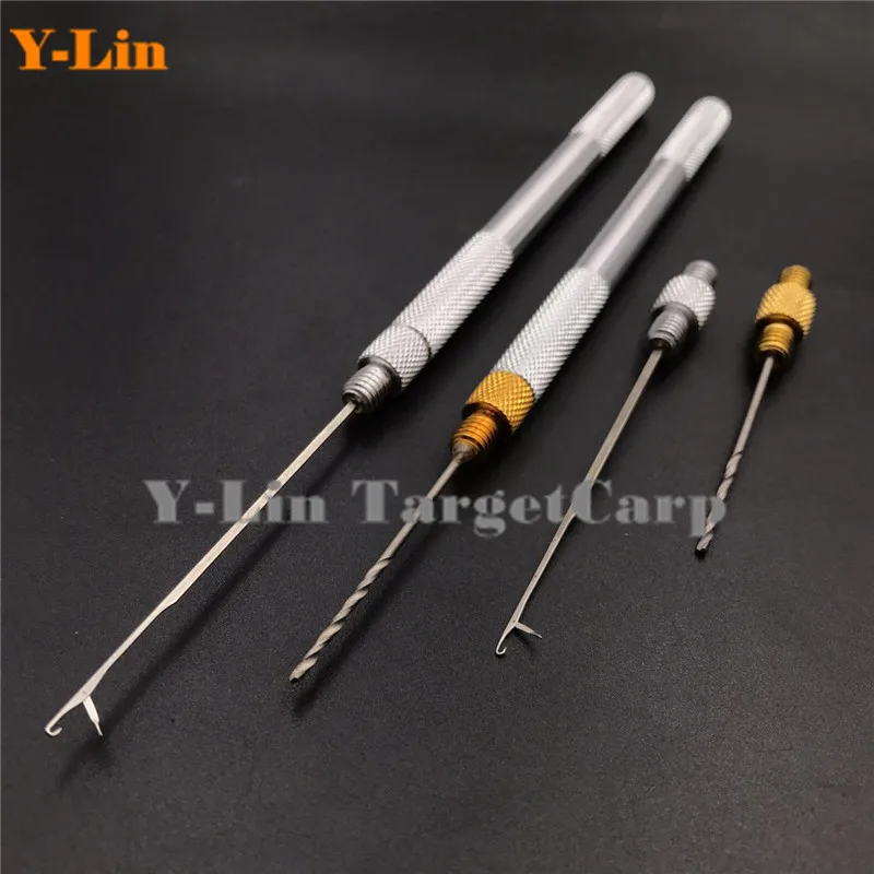 Carp fishing zig rigs making tools baiting boilies pellet hair rigs needles drills splicing needles Rigs Loading Accessories