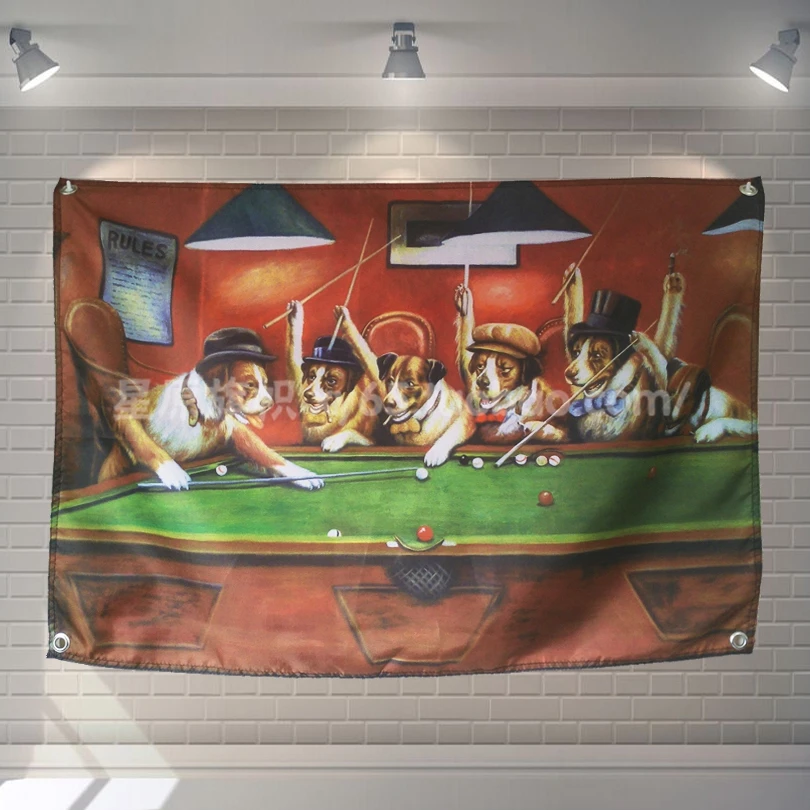 

Креативный бильярдный классический фильм тканевый флаг баннеры бар Бильярд зал студия тема настенное украшение