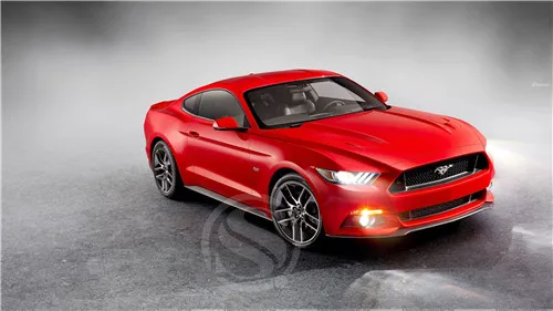 Плакат с автомобилями-Ford Mustang Shelby GT500 плакат на заказ холст плакат искусство отделочная ткань для дома ткань стены плакат печать шелк - Цвет: Розовый