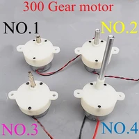 1pc gearboxes dc 6v gear motor 5rpm 7rpm long shaft motor reduction 300 series