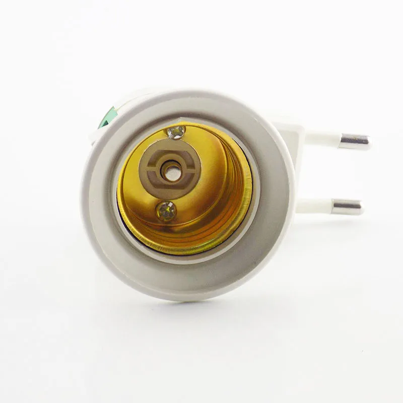 EU Plug E27 LED Lamp Holder Converter Female Socket Base Type to AC Power 110V-220V Llight Bulb Adapter ON/OFF Button Switch | Освещение