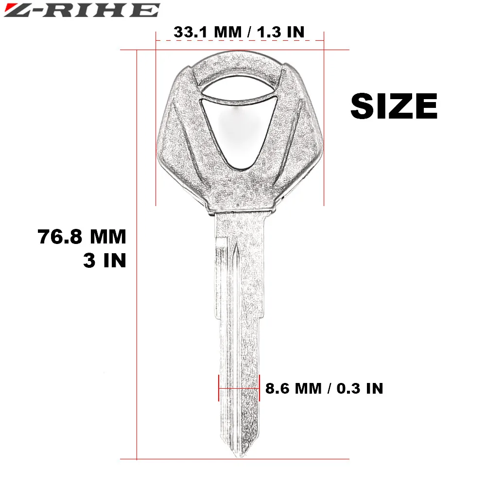 Пустые ключи для мотоцикла yamaha R1 R6 mt09 fz09 MT-09 fz07 mt07 MT03 бесрезанные клавиши лезвия