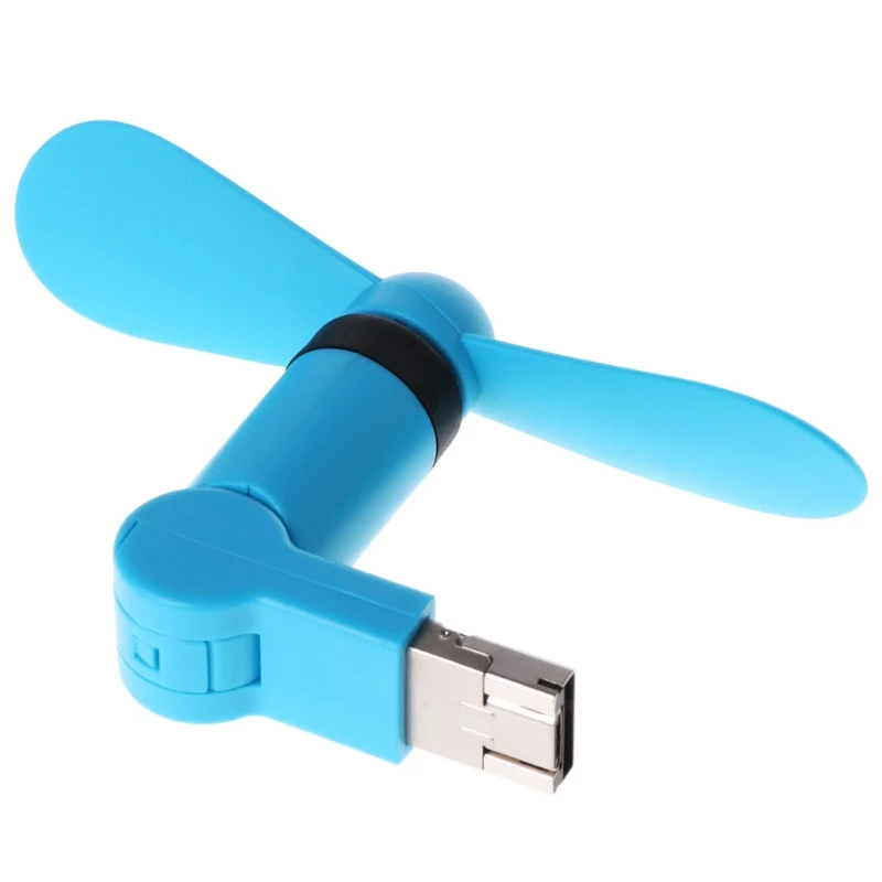 USB 180 градусов Вращающийся вентилятор Micro USB и USB Охлаждающий вентилятор мобильный телефон USB вентиляторы для гаджетов для Android телефон Блок питания для ноутбука