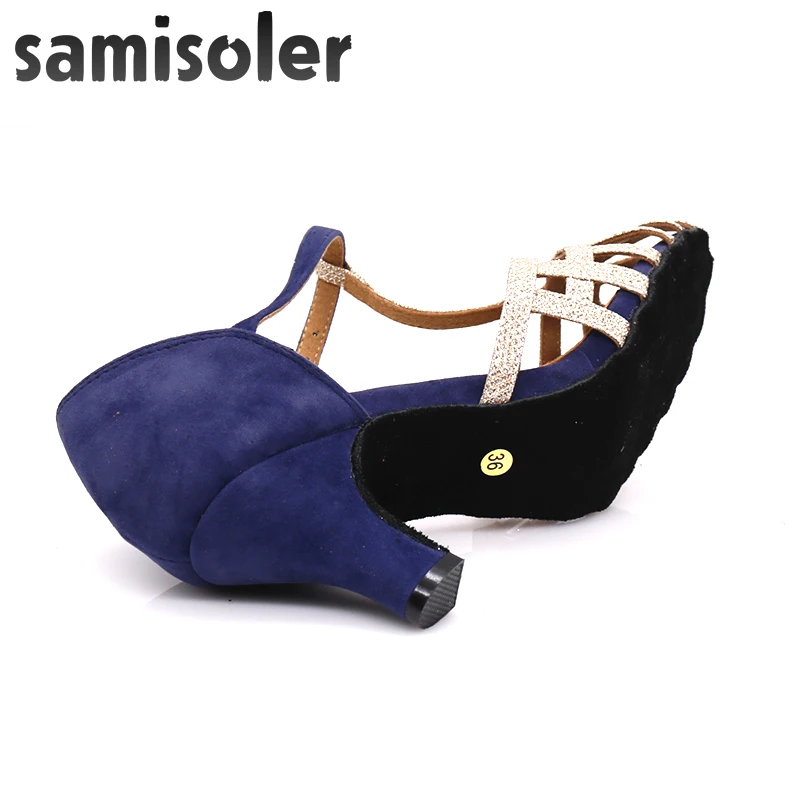 Samisoler/Новинка тканевые блестящие ленты для бальных танцев модная танцевальная