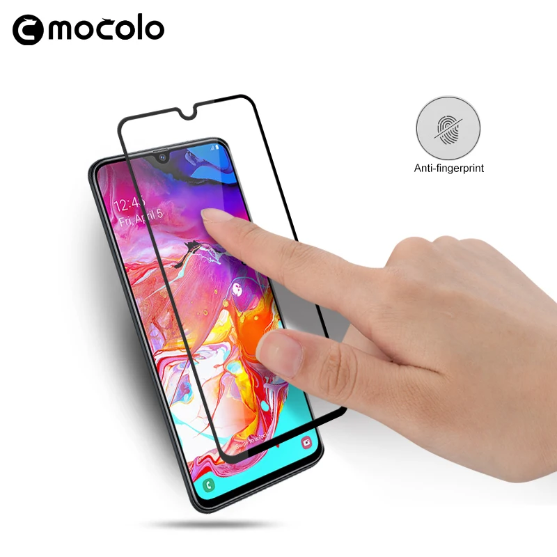 Защитная пленка Mocolo для экрана Samsung A30 полностью склеенное закаленное стекло