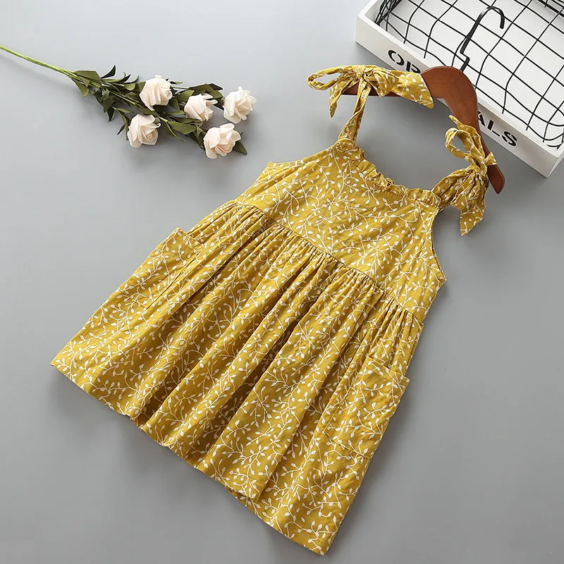 3-10 year High quality girl dress 2019 new summer fashion bow flower ruched kid children clothing party princess | Детская одежда и