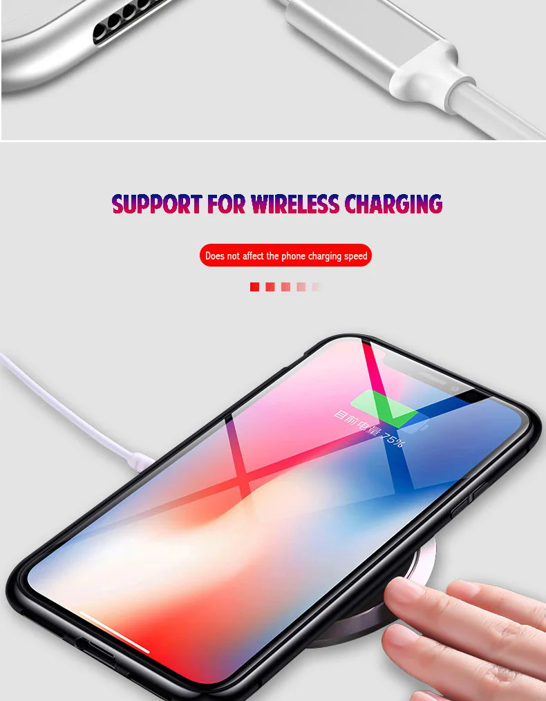 360 Полный Чехол магнитный металлический чехол для iPhone 11 Pro XS MAX XR X защитный чехол с закаленным стеклом для iPhone 7 8 6 6S Plus Coque