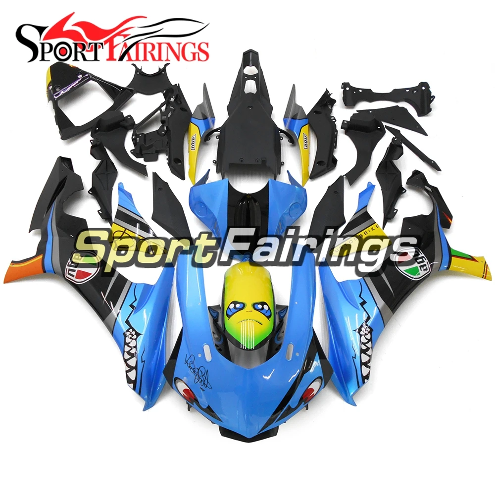 Синий желтый новые обтекатели для Yamaha YZF1000 R1 2015 2016 15 16 мотоцикл тела комплект ABS