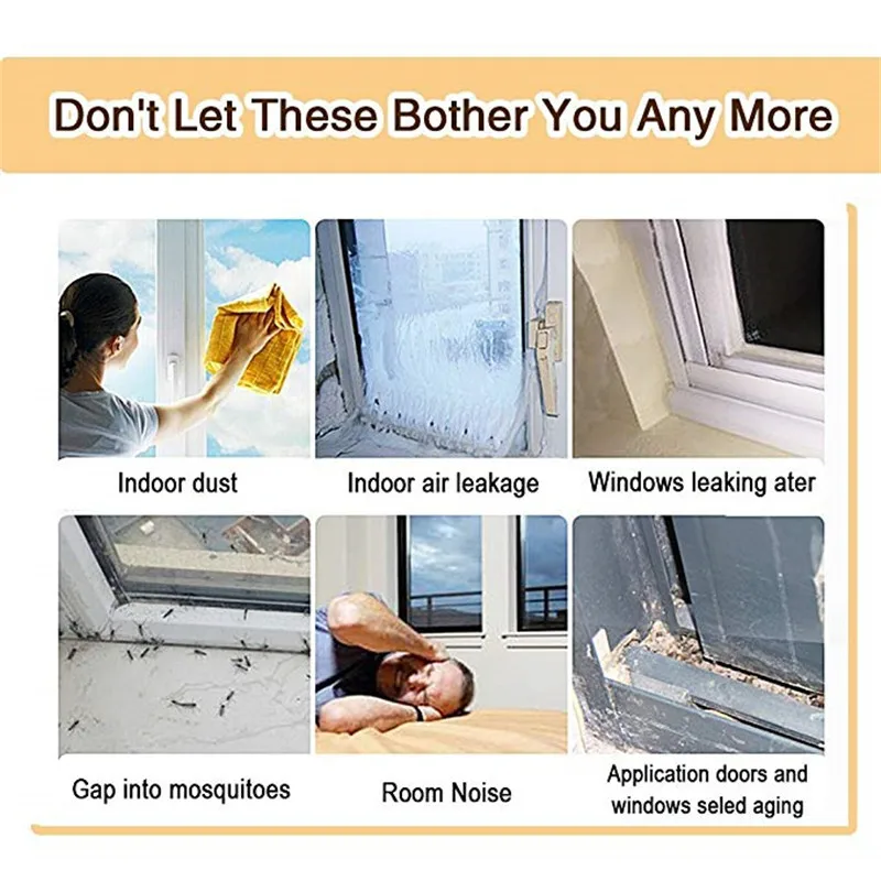 ANDES Мягкая самоклеящаяся уплотнительная лента для окон дверей автомобиля