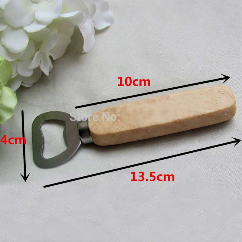 6 шт./лот Персонализированная деревянная открывалка для пивных бутылок с