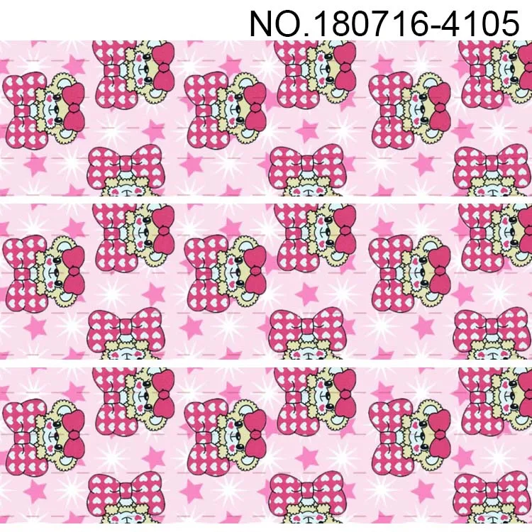 10yards - different size -Cartoon dog grosgrain ribbon Cartoon puppy love pink printed | Дом и сад